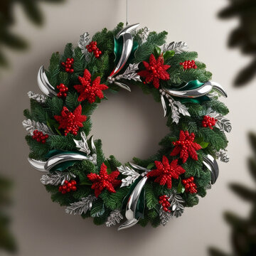 Luxurious and Intricate Christmas Wreath Decoration