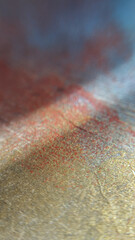 Fototapeta premium Abstract stone background with vertical red and blue gradients. Textured surface layout, artistic backdrop panel, color blend marble vertical finish.