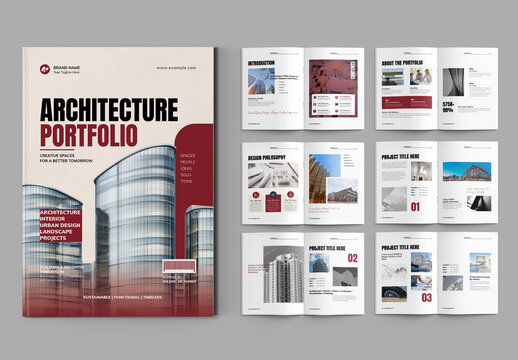 Architecture Portfolio Template Layout