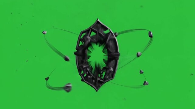 Halloween green screen spooky mystery dark horror gothic elegant sinister evil shadow fantasy magic wizard witch number creepy fear ghost spell night