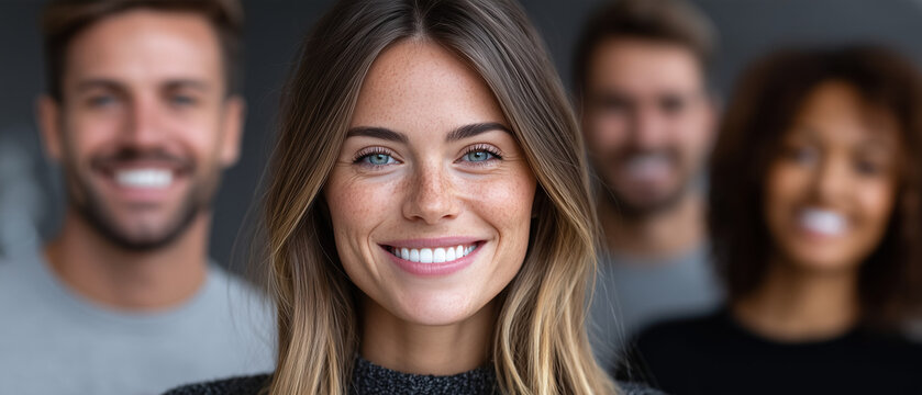 Diverse Team Building Innovative Technology Company &mdash; Modern Office Collaboration Portrait

