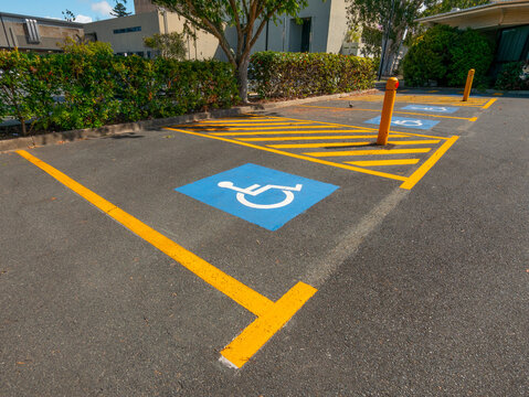 Disabled car parking bay