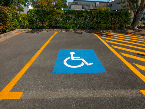 Disabled car parking bay