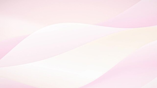 A dreamy 10-second seamless loop motion graphic featuring elegant, flowing blush-colored silk and soft, billowing vapor. Designed with high-key lighting, soft rose-gold and peach gradients, and a roma