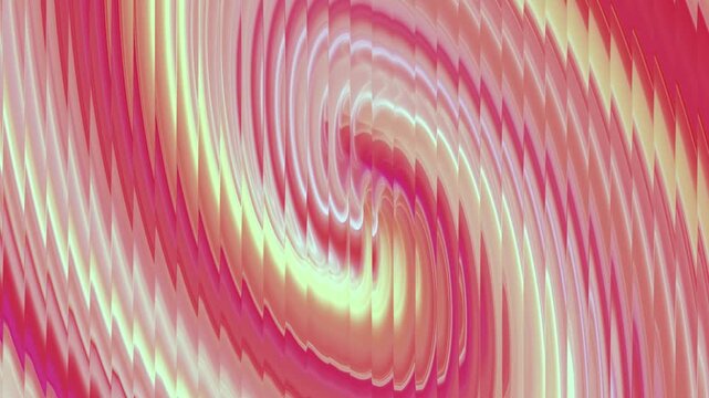 Abstract coral and muted teal organic flowing wave ribbons background with smooth flowing motion