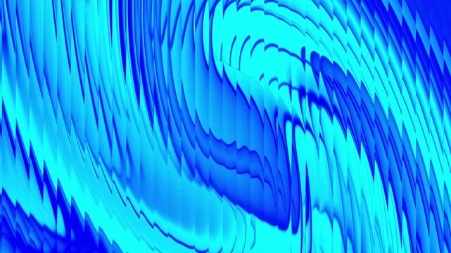 Abstract bright blue and cyan dynamic layered wave patterns background with smooth flowing motion