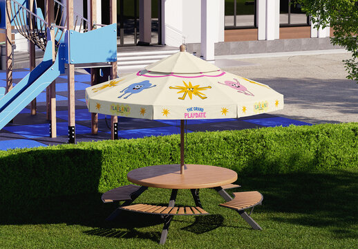Patio Umbrella Mockup