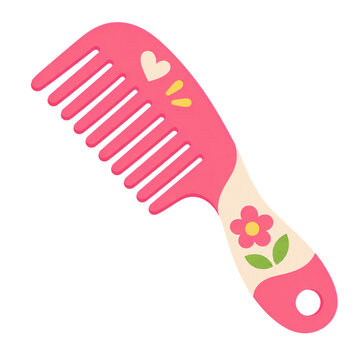 hair comb isolated white background