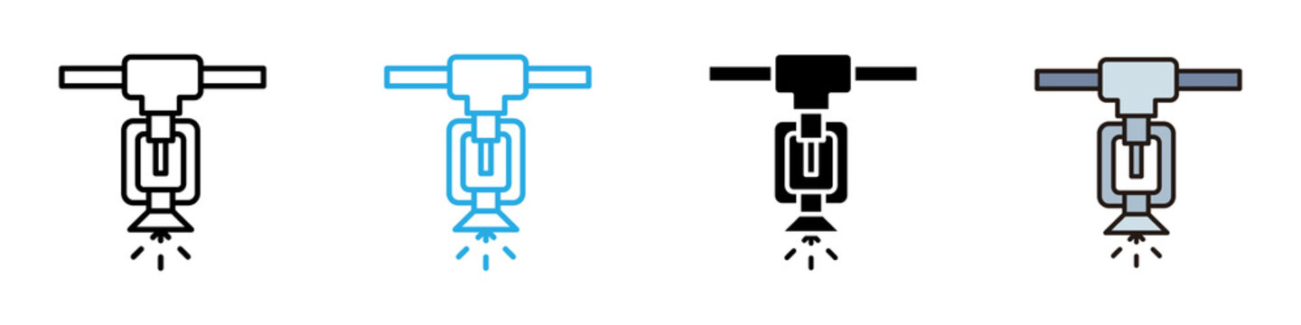 Sprinkler multi - style icon design concept