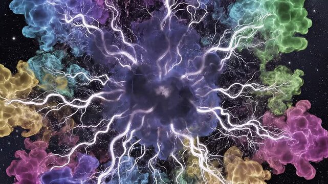 Rainbow Plasma Explosion