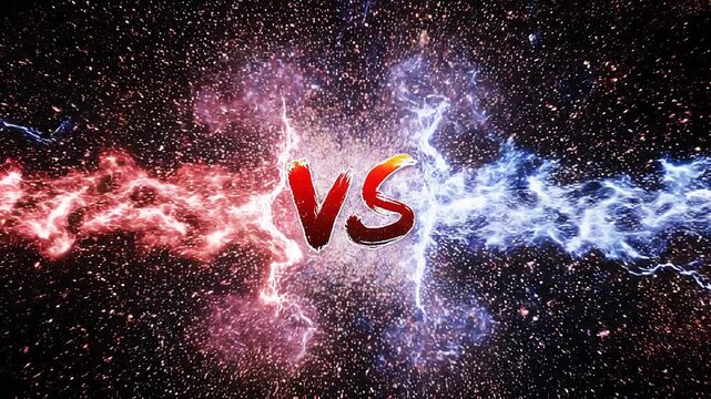 Red and Blue Energy Collision