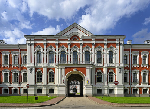 Jelgava Palace or historically Mitau Palace is the largest Baroque-style palace in the Baltic states, Latvia. It was built in the 18th century as a residence for the Dukes of Courland 