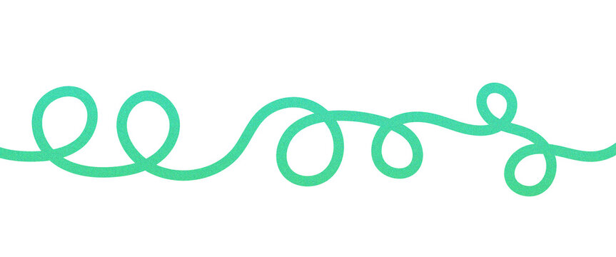 Abstract minimalistic grainy gradient liquid line shapes isolated on white background. Colorful fluid organic squiggle wave, childish doodle scribble template 