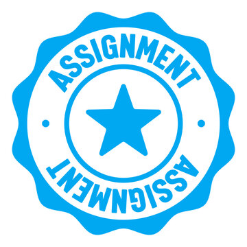 assignment seal badge. assignment label sticker. Vector sign