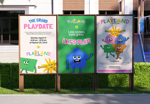 Stand Poster Mockup