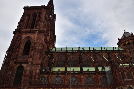 Strasbourg Cathedral in Strasbourg, France, August 14, 2020