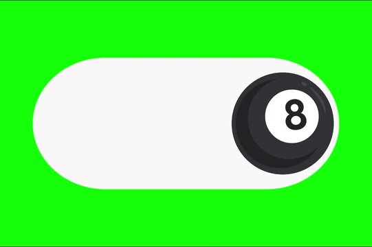 Billiard Toggle Switch Animation Sports Interface Element