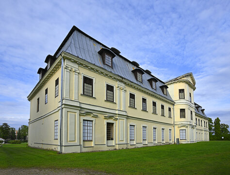 Krāslava New Palace or Plater's Palace - located in the historical region of Latgale, eastern Latvia. It is an 18th-century manor ensemble with main house and other buildings and a Baroque-style park