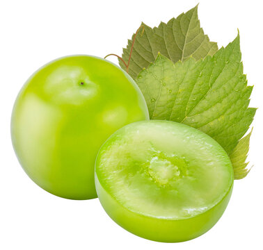 Sweet grape isolated on white, Shine Muscat Grape isolated on white background High resolution photography, With clipping path png file.