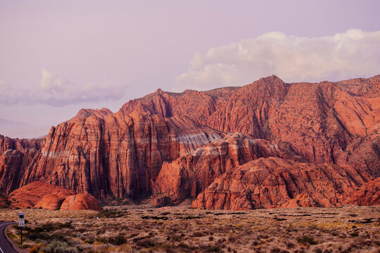 Red Cliffs Desert in Utah with rugged rock formations