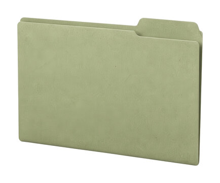 PNG of a green manila file folder isolated on transparent background
