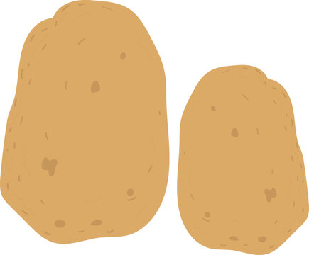vector illustration of potatoes
