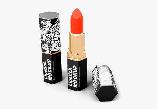 Lipstick Cosmetic Mockup Set
