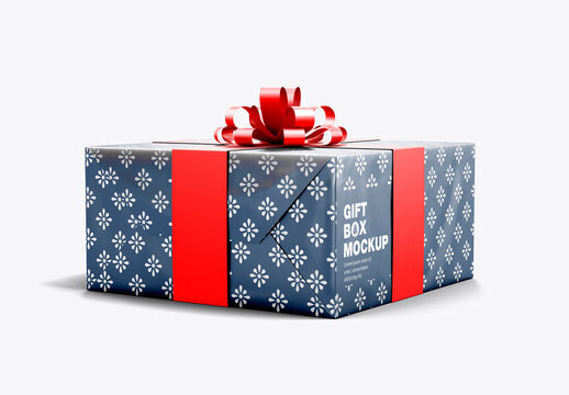 Gift Present Box Mockup