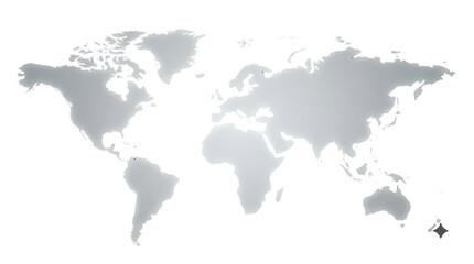 Fototapeta premium World Map Silhouette. Global Geography Background. International Travel Concept. Soft Minimal Vector Illustration