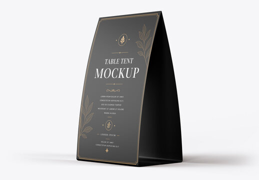 Table Tent Display Mockup