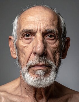 portrait of very old man