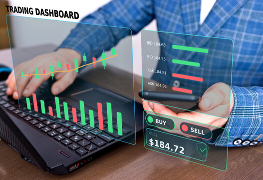 Stock Trading Dashboard With Buy Sell Signals Candlestick Charts And Market Analysis