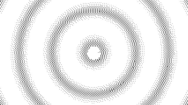 Halftone sound wave pattern, dot music background