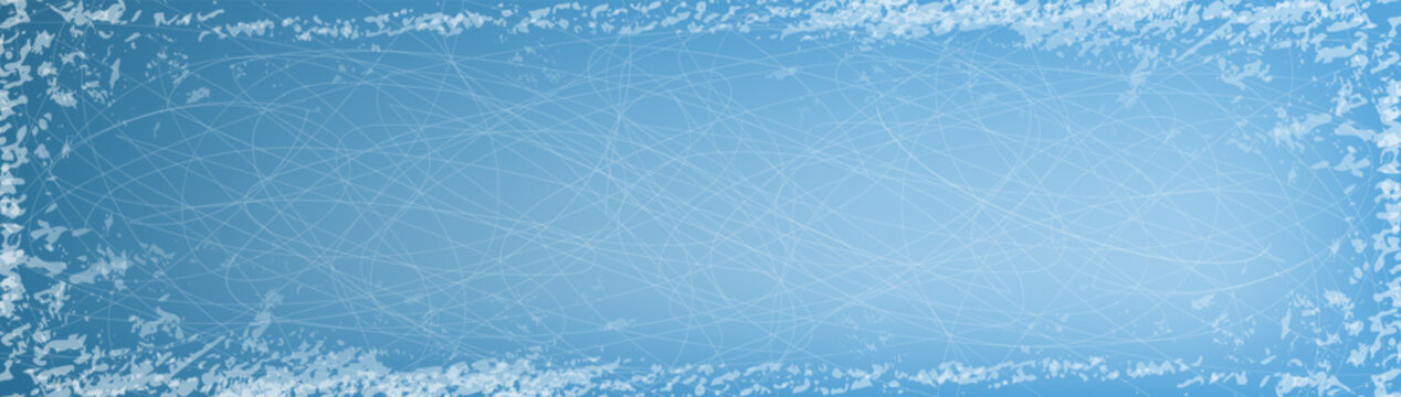 Scratched ice background, snow rink surface texture