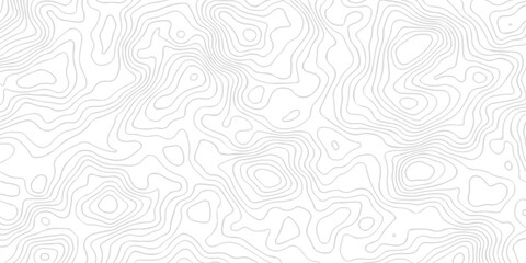 seamless space white and black location wave outline topography map diagram. paper counter map. vector hiking landscape geometric grid topo map texture background. © MDFAIMIDULISLAM