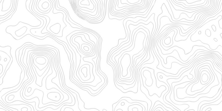 seamless space white and black location wave outline topography map diagram. paper counter map. vector hiking landscape geometric grid topo map texture background.