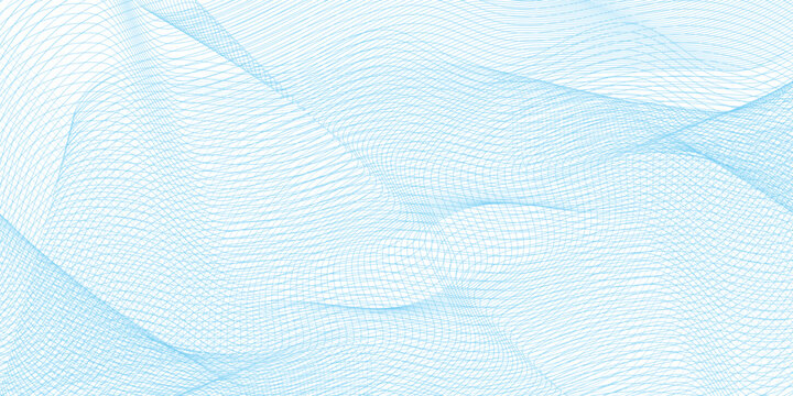 Abstract light blue wave lines pattern background