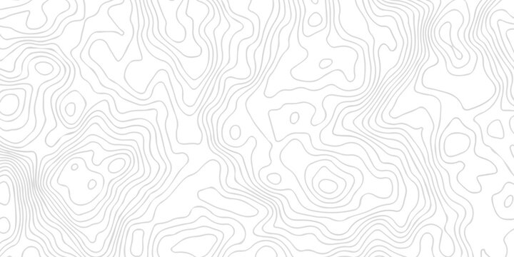 seamless space white and black location wave outline topography map diagram. paper counter map. vector hiking landscape geometric grid topo map texture background.