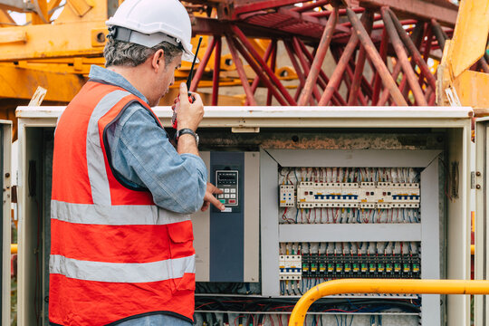 Professional Electric Technician Engineer Service Repair Machinery Electrical System Control Box.