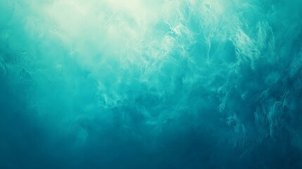 Naklejka premium Subtle turquoise vapor gracefully drifts, creating an ethereal backdrop, ideal for calming visuals, representing tranquil waters