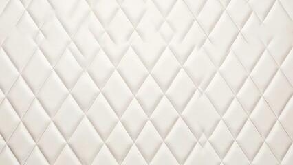 Fototapeta premium White quilted diamond pattern texture with elegant geometric design