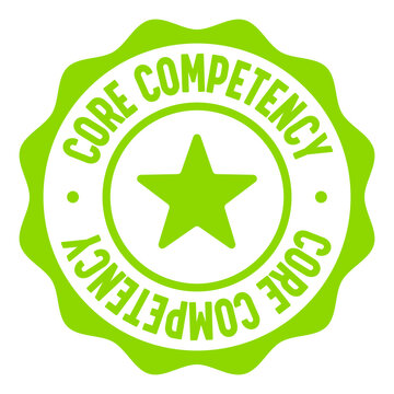 core competency seal badge. core competency label sticker. Vector sign