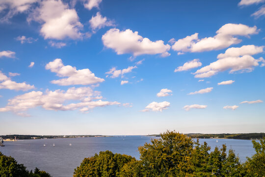 Scenery of Kiel Fjord in the Baltic Sea - Germany