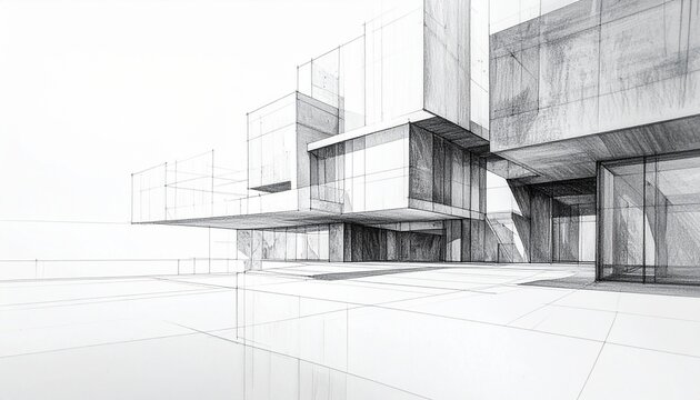 Detailed Pencil Artwork of Architectural Features with Elegant Graphite Shading
