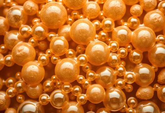Orange Caviar - Abstract Food Texture