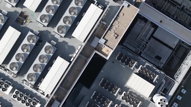 Rooftop hvac systems providing building air conditioning