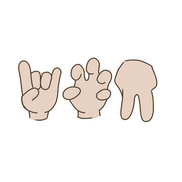 hand gestures set