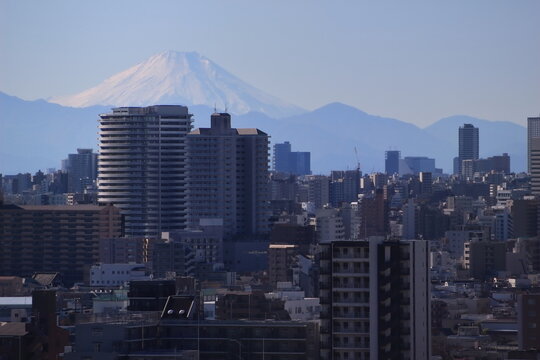 東京から見た富士山