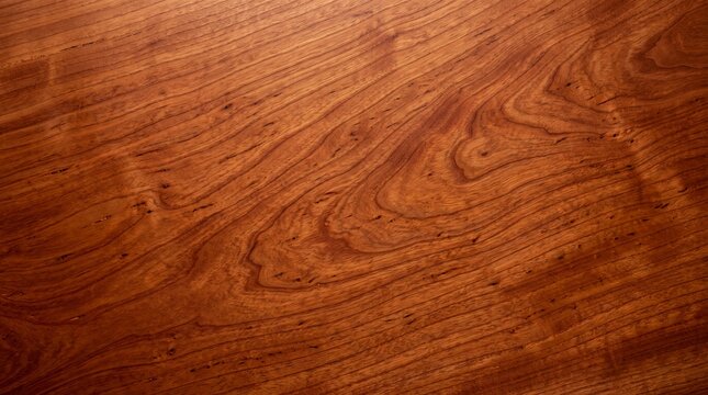 Polished Hardwood Surface with Natural Grain Texture