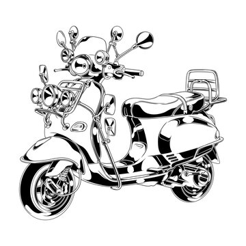 motorcycle vector illustration